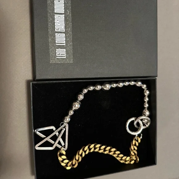 Louis Gabriel Nouchi LGN ASYMMETRICAL NECKLACE WITH PAPER CLIP